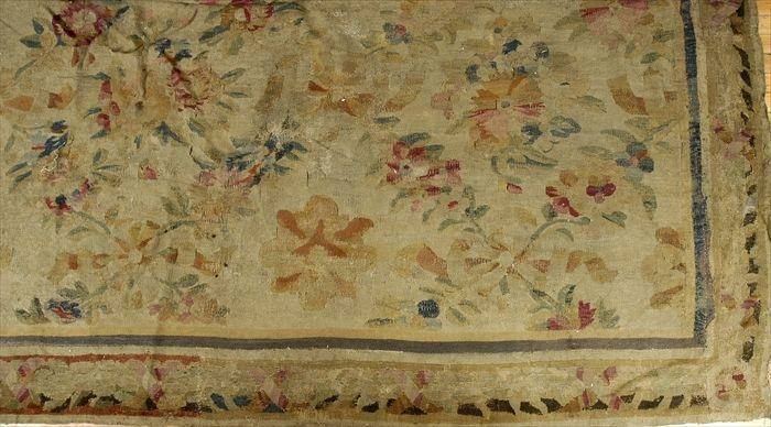 Appraisal: Aubusson Tapestry Carpet ft in x ft Provenance From the