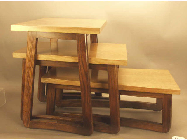 Appraisal: Set of th century modern nesting tables Estimate -