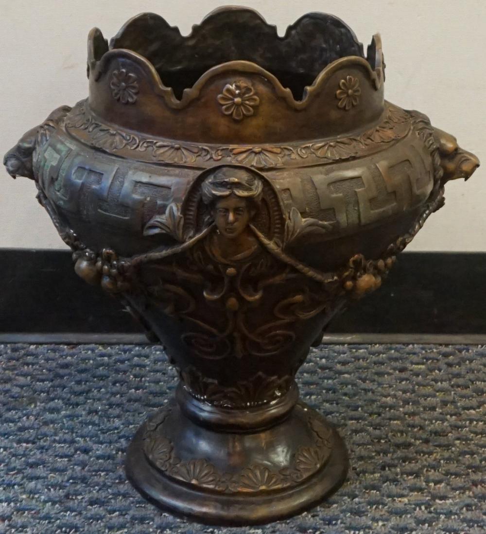 Appraisal: Neoclassical Style Bronze Jardiniere H in cm