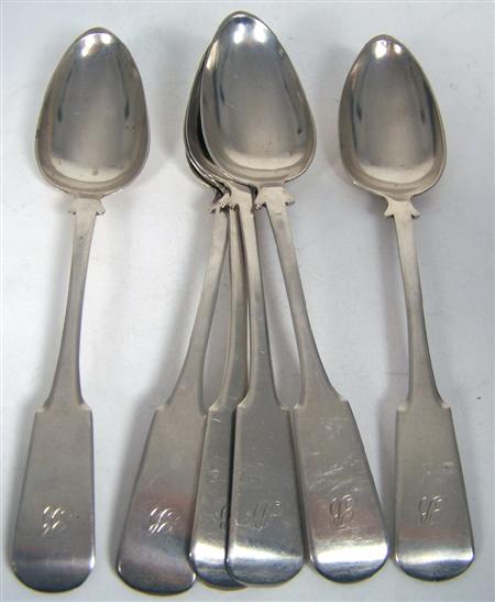 Appraisal: Aberdeen - a set of six Scottish provincial tablespoons J