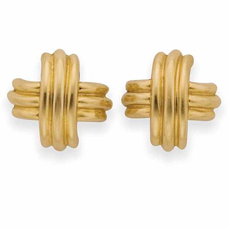 Appraisal: Pair of Gold Earclips Tiffany Co Estimate -