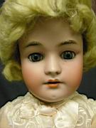 Appraisal: HANDWERK CHILD DOLL BISQUE EARLY BODY Bisque socket head marked