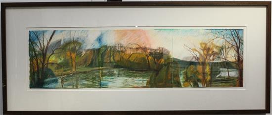 Appraisal: Sale Lot Barrett Richmond th century Forest and Water Scene