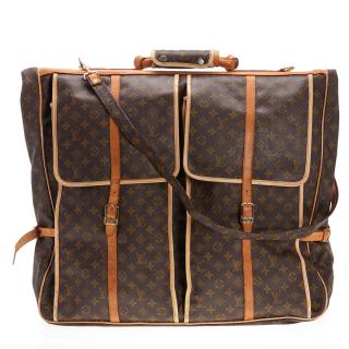 Appraisal: Louis Vuitton Monogram soft sided garment bag Louis Vuitton Monogram