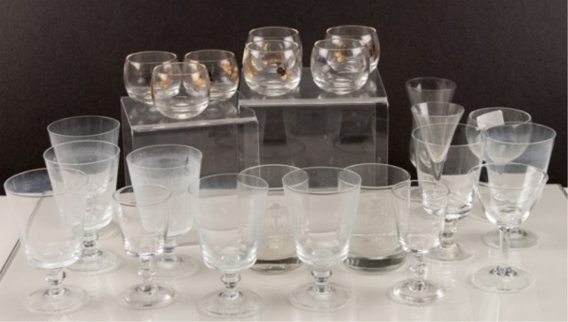 Appraisal: Cordials goblets glassware