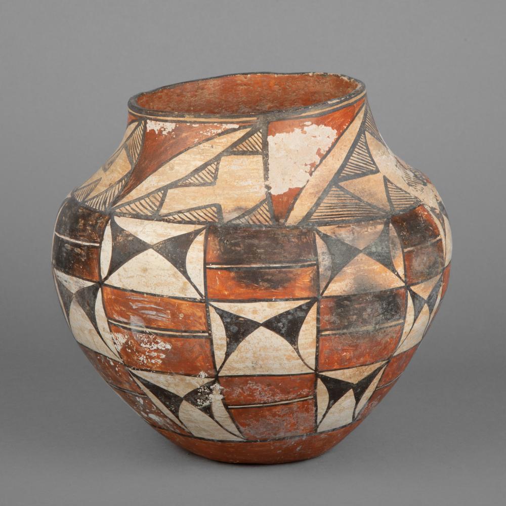 Appraisal: Acoma Polychrome Jar ca fired clay pigments Dimensions height in