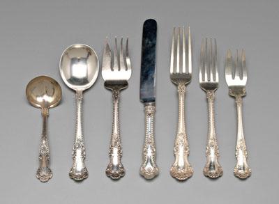 Appraisal: Gorham Cambridge sterling flatware pieces monograms oz T excluding hollow-handle