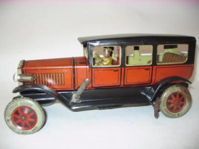 Appraisal: A Tipp Co Limousine tinplate clockwork operated orange body black