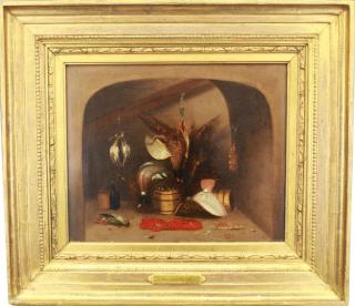 Appraisal: Benjamin Blake England - oil on canvas still life painting