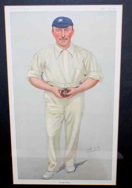 Appraisal: A SET OF FOUR VANITY FAIR CRICKETING PRINTS after Spy