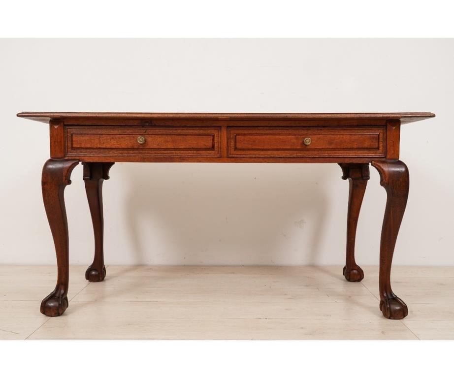 Appraisal: English Chippendale mahogany table th c with rectangular molded top