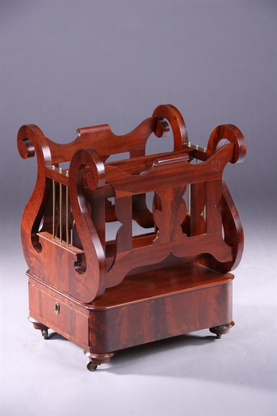 Appraisal: AMERICAN CLASSICAL PERIOD MAHOGANY CANTERBURY Circa - Probably Boston Having