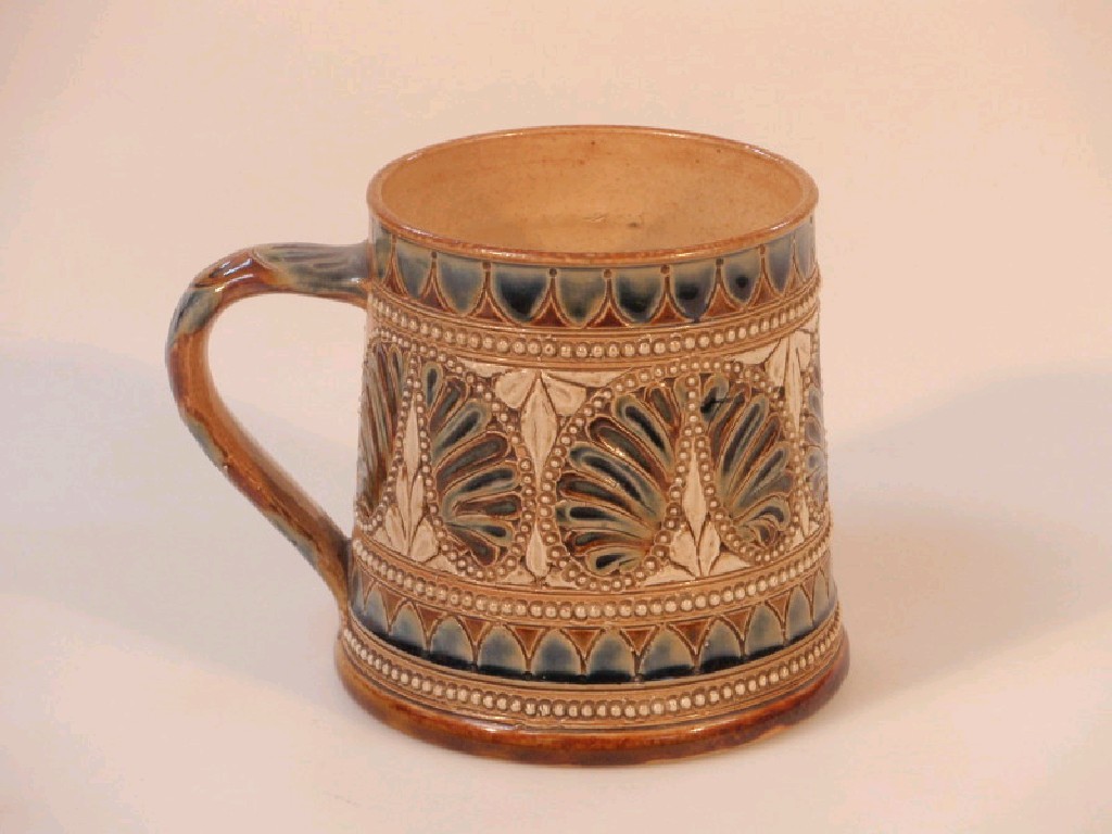 Appraisal: A Doulton Lambeth stoneware tankard decorated by Edith Lupton with