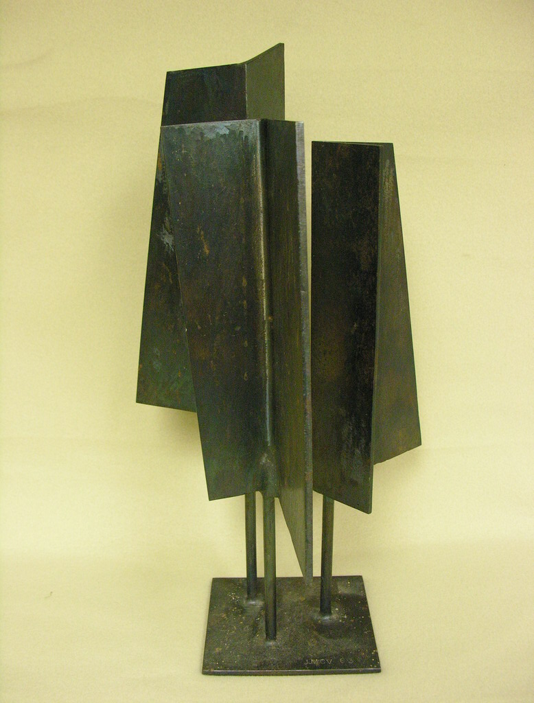 Appraisal: JOHN JAY MCVICKER METAL SCULPTURE Artist John Jay McVicker Stillwater