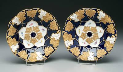 Appraisal: Two Meissen bowls each with hand painted floral bouquets with