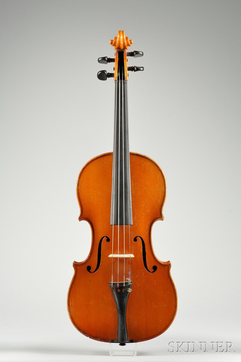 Appraisal: German Violin c labeled GEORGE LOESSEL LEHREIR UND GEIGENBAUER HAUSDORF