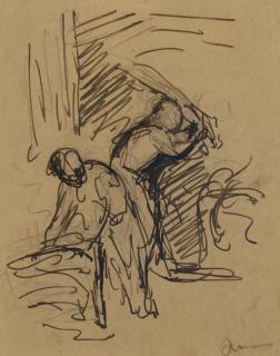 Appraisal: Maximilien Luce Maximilien Luce France - Pencil drawing Signed lower