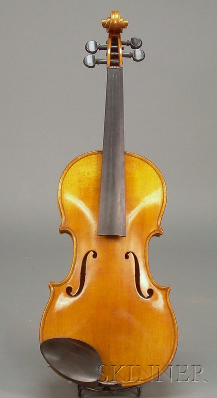 Appraisal: Modern German Violin labeled MATTHIAS ROLLER GEIGENBAUER length of back