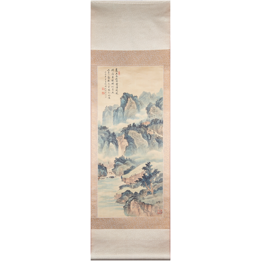 Appraisal: CHINESE SCHOOL - LANDSCAPE Chinese school - Landscape hanging scroll