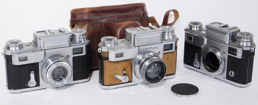 Appraisal: GROUP OF ZEISS IKON CONTAX III CAMERAS Group of Zeiss