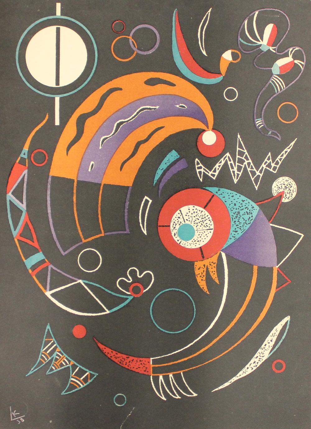 Appraisal: WASSILY KANDINSKY France Russia - lithograph Comets from Verve Vol