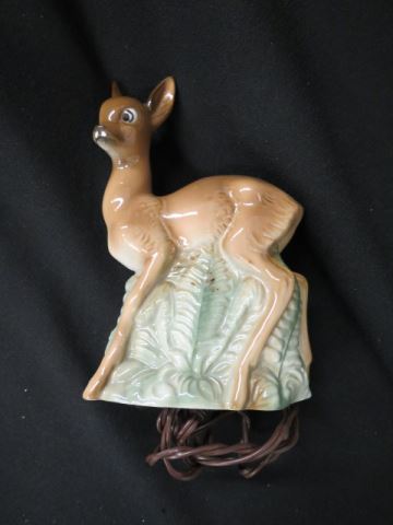 Appraisal: Figural Porcelain Deer Lamp excellent