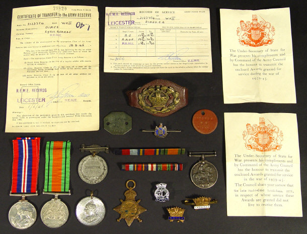 Appraisal: Collection of Military medals including a World War I -