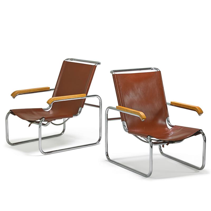 Appraisal: MARCEL BREUER KNOLL INTERNATIONAL Pr B- chairs Condition Report Frames