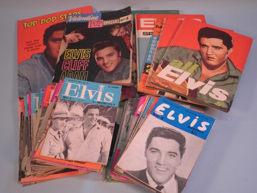 Appraisal: Various copies of Elvis monthly magazine Elvis annuals etc