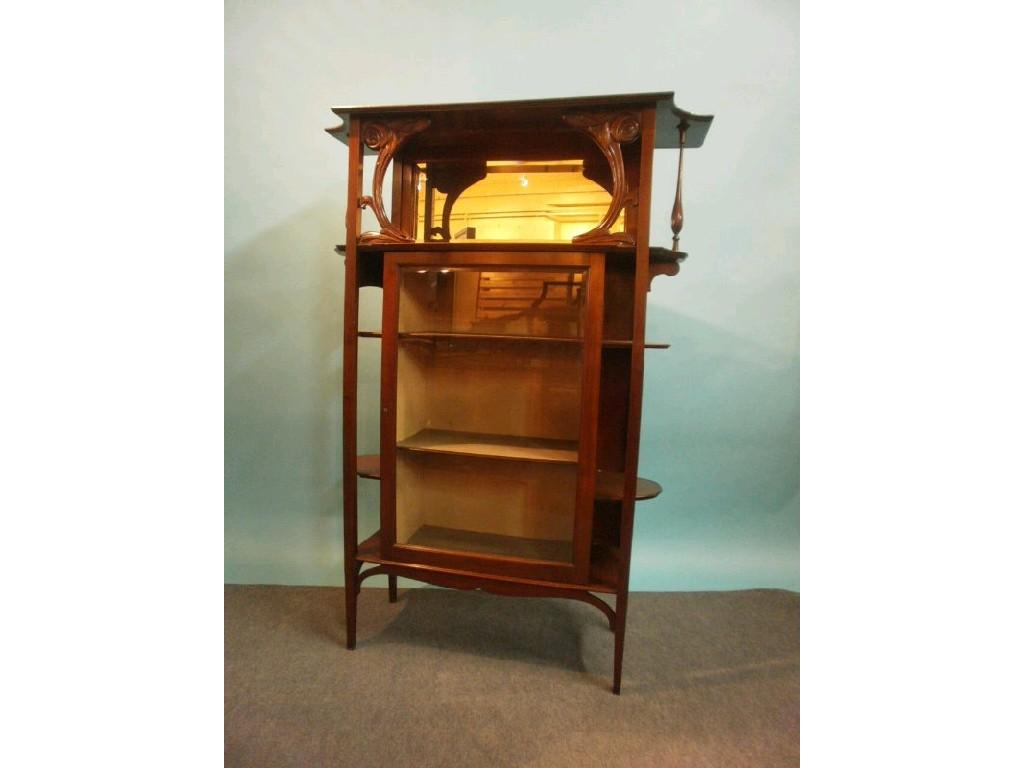 Appraisal: A late thC early thC mahogany display cabinet in the