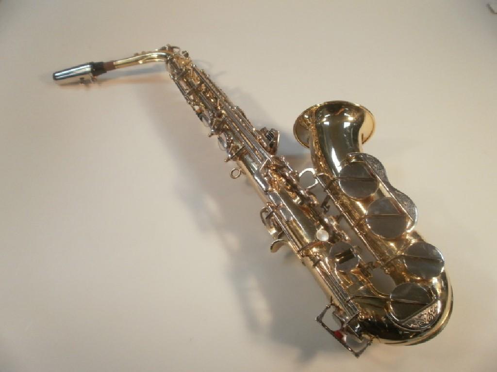 Appraisal: A cased Alto saxophone by La Fleur