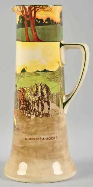 Appraisal: Royal Doulton A Horse A Horse Pitcher Shows a car