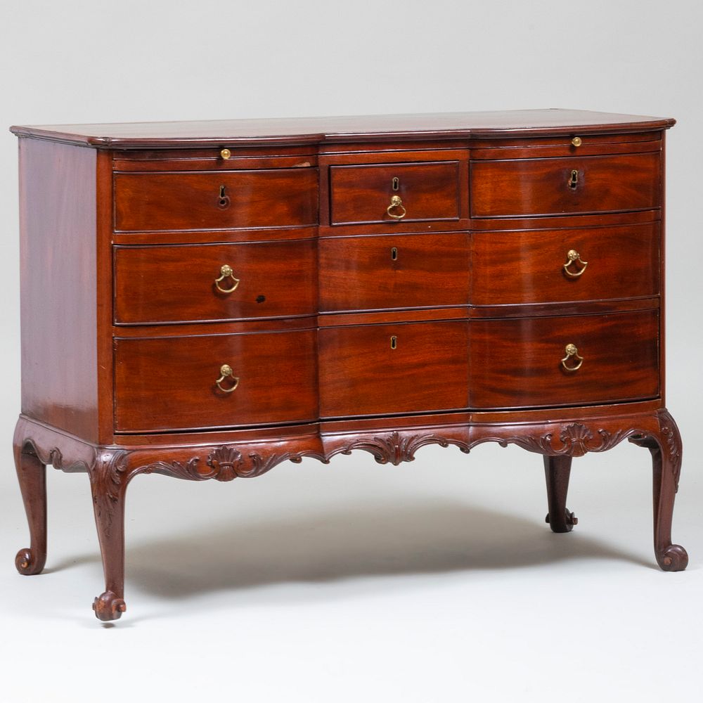 Appraisal: Fine George III Mahogany Chest of Drawers x x in