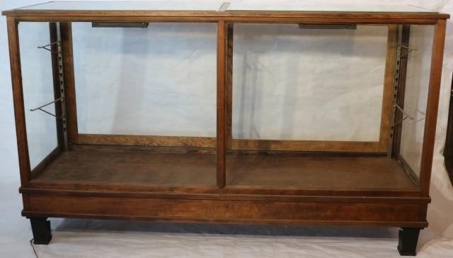 Appraisal: CA S MAHOGANY FLOOR STANDING DISPLAY CASE BYKORRECT WAY SHOWCASES