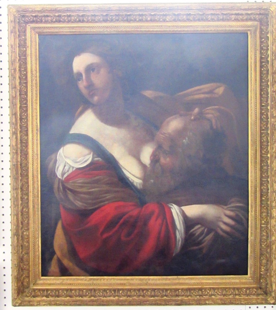 Appraisal: Continental School th century 'Roman Charity' oil on canvas cm