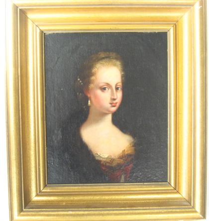 Appraisal: English School th century portrait of a lady x in