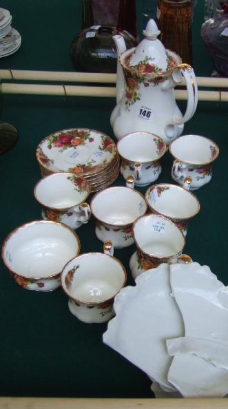 Appraisal: A Royal Albert six piece coffee service decorated in the