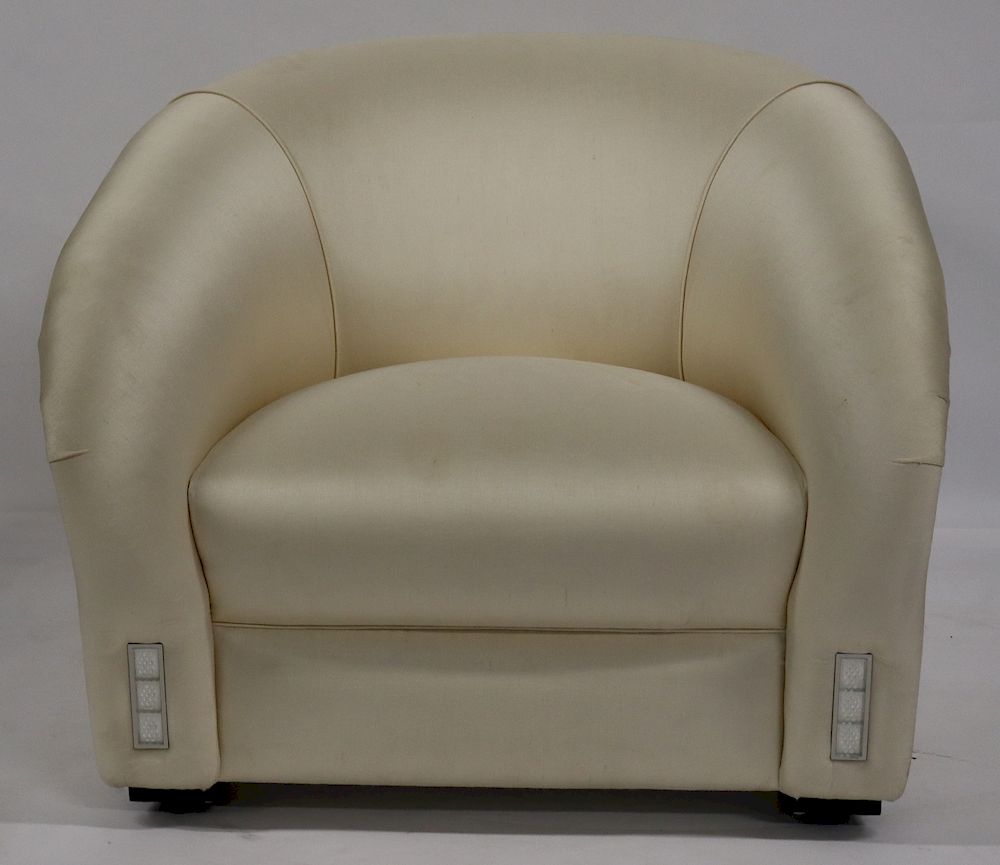 Appraisal: LALIQUE Maison Ivory Raisins Chair From a Great Neck L