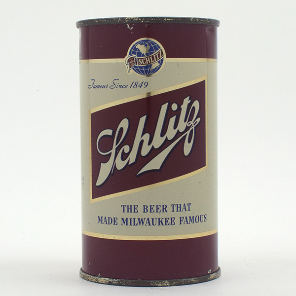 Appraisal: Schlitz Beer Flat Top IRTP MILWAUKEE - Reference USBC -