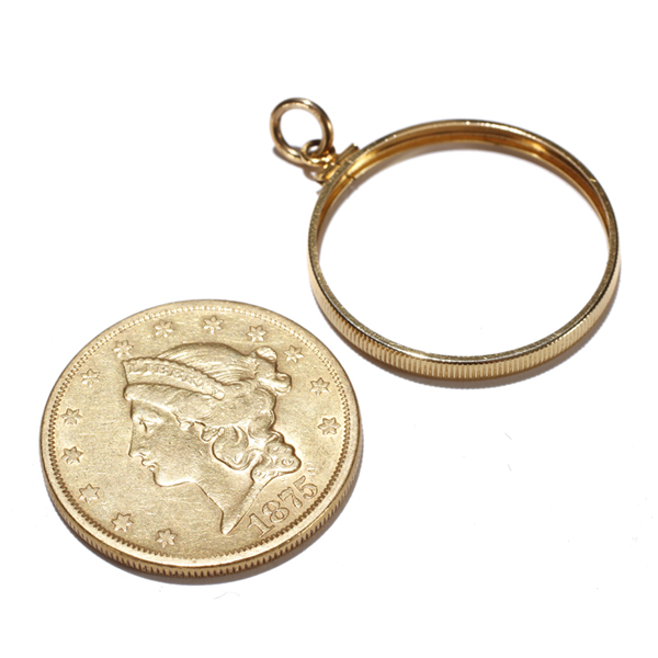 Appraisal: S Liberty Head Double Eagle Gold Coin with K Jewelry