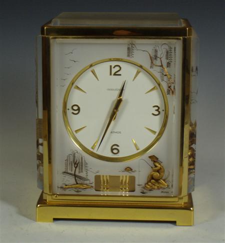 Appraisal: A Marina Jaeger Le Coultre Atmos clock the brass and