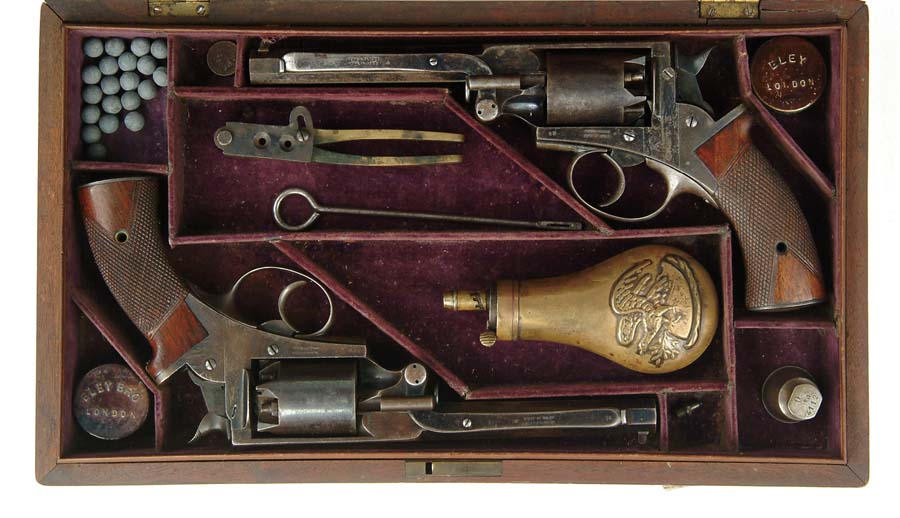 Appraisal: CASED PAIR OF MASS ARMS COMPANY REVOLVERS SN on loading