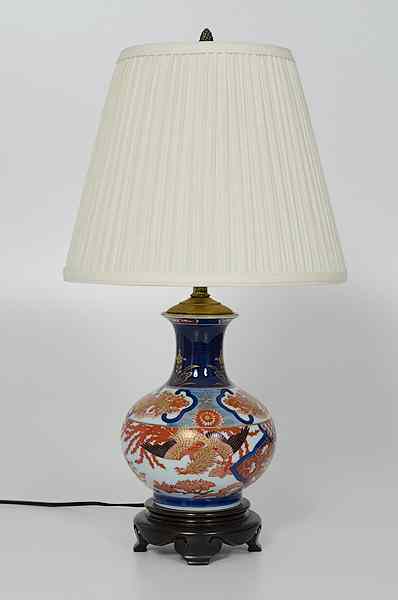 Appraisal: Chinese Imari Lamp China th century An Imari lamp on