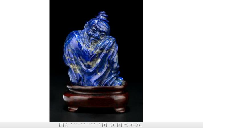 Appraisal: Chinese carved lapis lazuli snuff bottle late th century