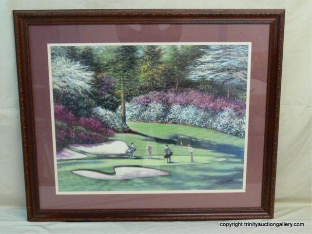 Appraisal: Sambataro Golf Print Augusta - Framed - large studio size