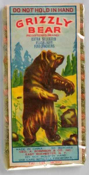 Appraisal: Grizzly Bear -Pack Firecrackers Class Manufactured by Tai Lee Hong