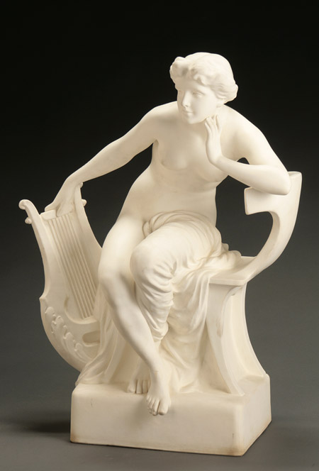 Appraisal: Goldscheider Porcelain Figure of a Muse Signed E Tell First