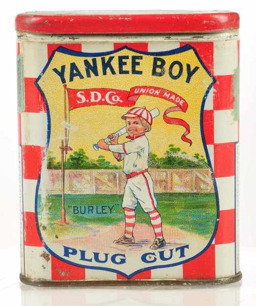 Appraisal: Yankee Boy Pocket Tin Description Scarce Yankee Boy Plug Cut