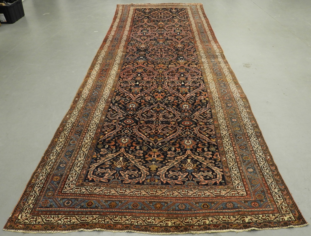 Appraisal: ANTIQUE PERSIAN FEREGHAN SAROUK CARPET RUG RUNNER Persia Circa Allover