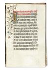 Appraisal: LITURGY CATHOLIC Fragment from a Latin manuscript Book of Hours